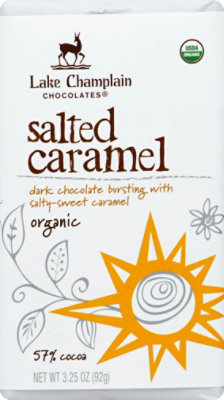 Lake Champlain Org Dark Salted Carm Filled Bar - 3.25 Oz - Image 2