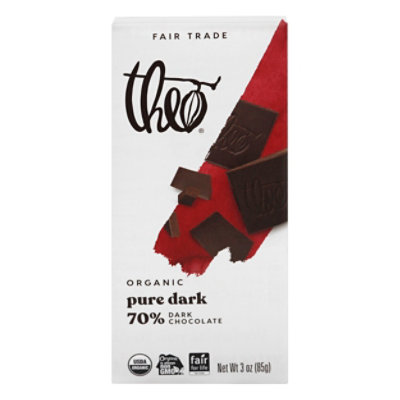 Theo Bar 70% Dark Chocolate - 3 Oz - Image 3