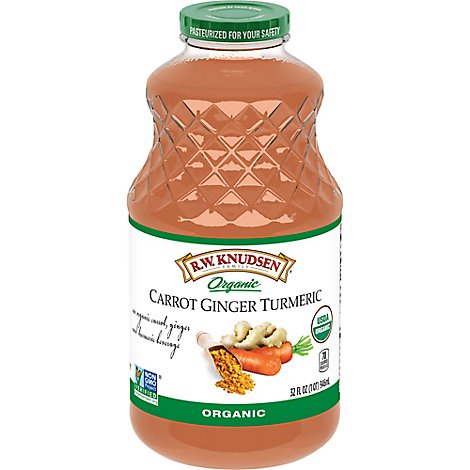 R.W. Knudsen Juice Organic Carrot Ginger Turmeric - 32 Fl. Oz.