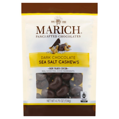 Marich Dark Choc Salt Cashews - 4.75 Oz