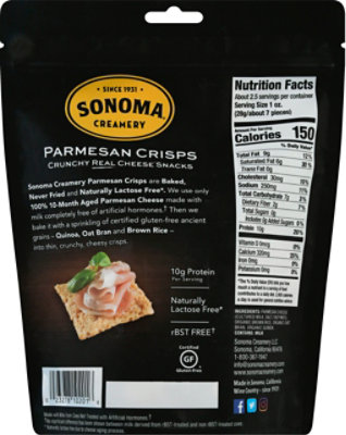 Sonoma Creamery Parmesan Crisps - 2.25 Oz - Image 6