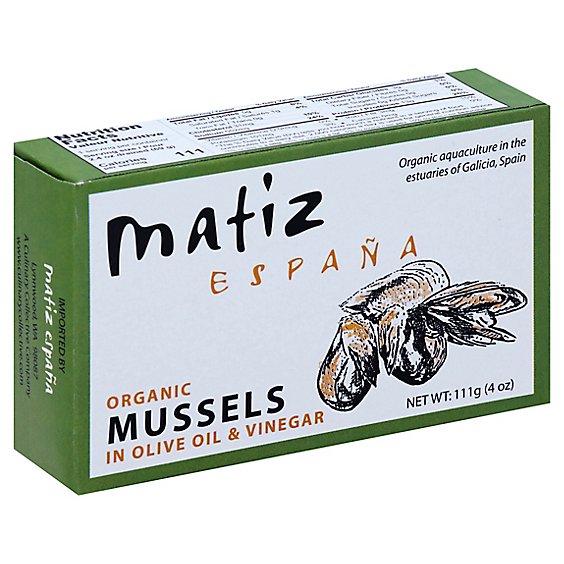 Matiz Gallego Mussels Organic in Olive Oil - 3.9 Oz