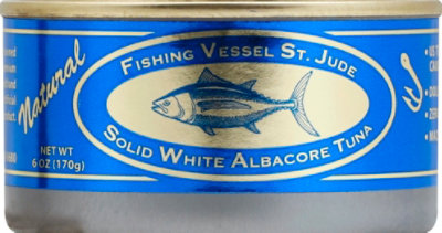 Fishing Vessel St. Jude Tuna Albacore Solid White Natural No Salt Added - 6 Oz - Image 2