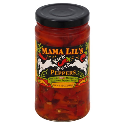 Mama Lils Kick Butt Goathorn Peppers - 12 Oz - Image 1