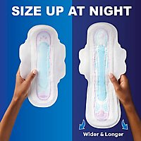 Always Ultra Thin Pads Size 3 Extra Long Super Absorbency Unscented with Wings - 28 Count - Image 3