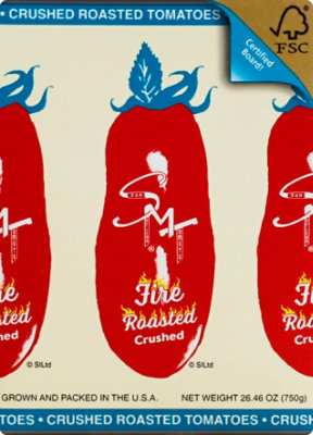 San Marzano Tomatoes Crushed Regular Fire Roasted - 26.46 Oz - Image 2