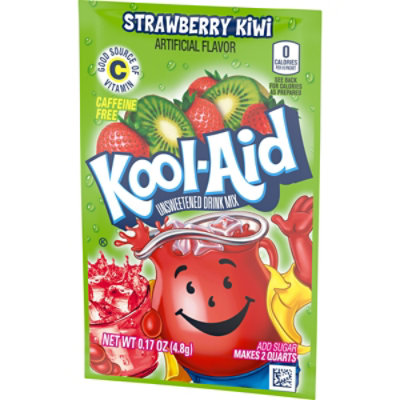 Kool-Aid Unsweetened Strawberry Kiwi Artificially Flavored Powdered Soft Drink Mix - 0.17 Oz - Image 7