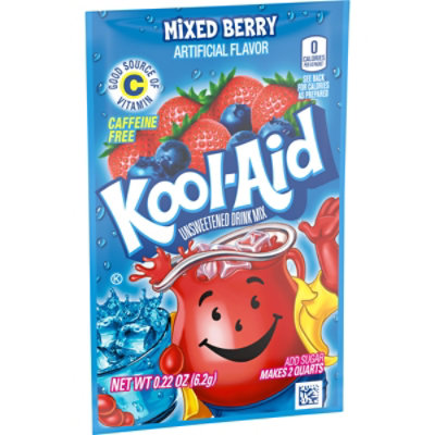 Kool-Aid Unsweetened Mixed Berry Artificially Flavored Powdered Soft Drink Mix - 0.22 Oz - Image 7