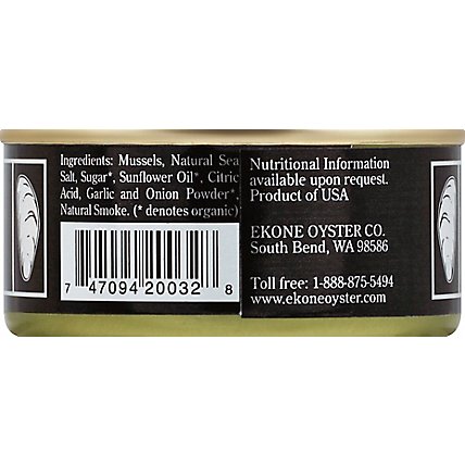 Ekone Oyster Company Mussels Smoked - 2.75 Oz - Image 3