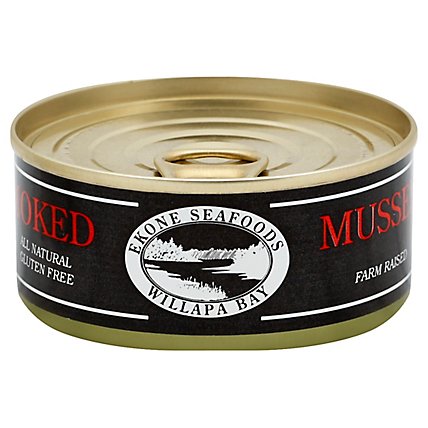 Ekone Oyster Company Mussels Smoked - 2.75 Oz - Image 1