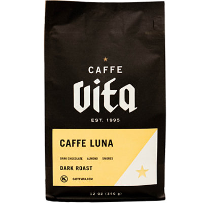 Caffe Vita Coffee Whole Bean Caffe Luna - 12 Oz - Image 1