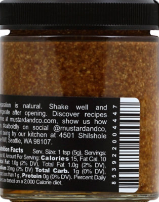 Mustard & Co Classic Mustard W/Jacobson Salt - 6 Oz - Image 3