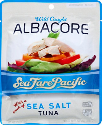 Sea Fare Pacific Tuna Albacore Sea Salt - 6 Oz - Image 2