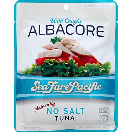 Sea Fare Pacific Tuna Albacore Salt Free - 6 Oz - Image 2