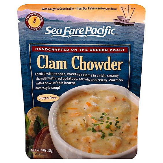 Sea Fare Pacific Soup Clam Chowder New England Style - 9 Oz