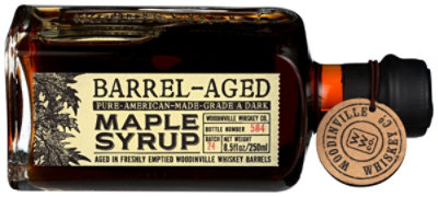 Woodinville Whiskey Barrel-Aged Grade A Maple Syrup - 8.5 Oz - Image 1