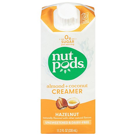 Nutpods Creamer Dairy-Free Unsweetened Hazelnut - 11.2 Fl. Oz.