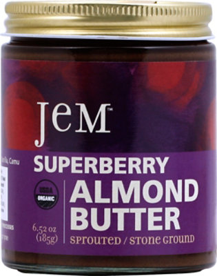 Jem Raw Macqui Super Berry Almonds Butter - 6 Oz - Image 2