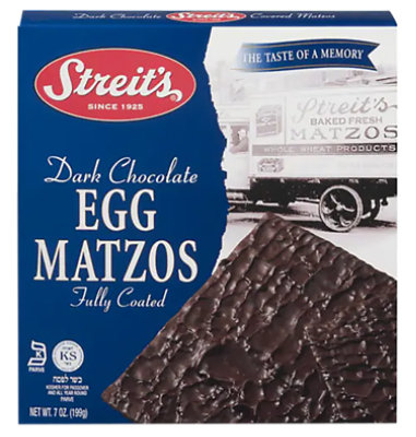 Streits  Matzo Egg Choc Cvrd Drk - 7  Oz