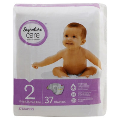 Signature Select/Care Premium Baby Diapers Size 2 - 37 Count - Image 4