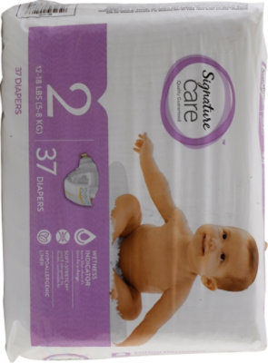 Signature Select/Care Premium Baby Diapers Size 2 - 37 Count - Image 5