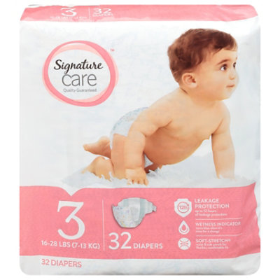 Signature Select/Care Premium Baby Diapers Size 3 - 32 Count - Image 4