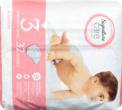 Signature Select/Care Premium Baby Diapers Size 3 - 32 Count - Image 5