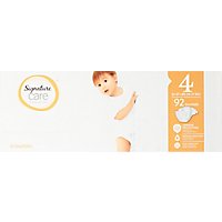 Signature Care Premium Baby Diapers Size 4 - 92 Count - Image 2