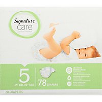 Signature Care Premium Baby Diapers Size 5 - 78 Count - Image 2