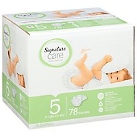 Signature Care Premium Baby Diapers Size 5 - 78 Count - Image 1