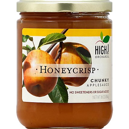 High J Orchards Applesauce Chunky Honeycrisp No Sugar Added - 16 Oz - Image 2