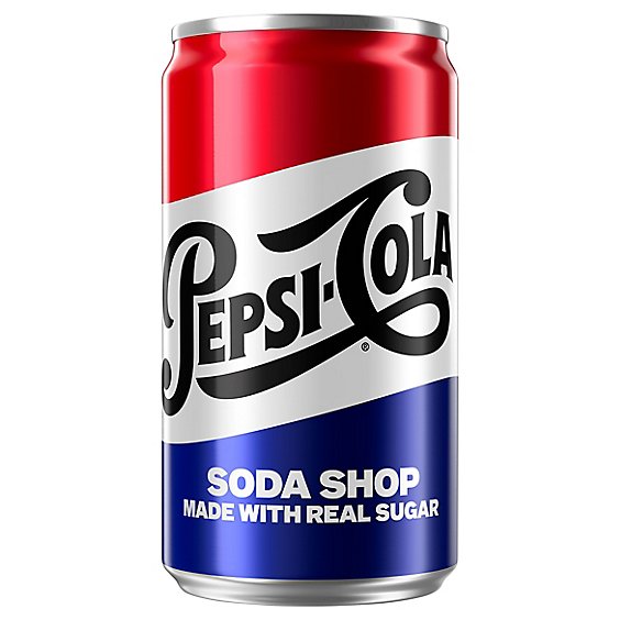 Pepsi Soda Cola Made With Real Sugar - 6-7.5 Fl. Oz.