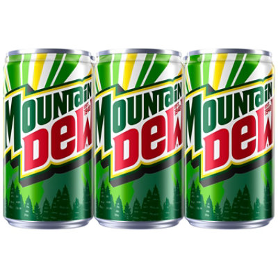 Mtn Dew Soda In Can - 6-7.5 Fl. Oz. - Star Market