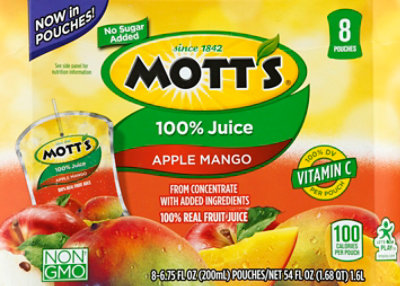 Motts Juice 100% Apple Mango - 8-6.75 Fl. Oz. - Image 2