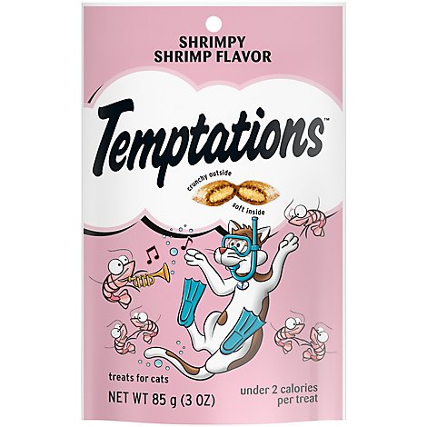 Temptations Classic Crunchy And Soft Cat Treats Shrimpy Shrimp Flavor - 3 Oz