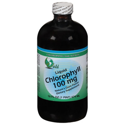 World Organic Chlorophyll 100mg - 16 Oz - Image 2