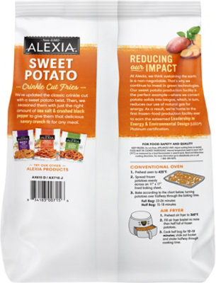 Alexia Fries Sweet Potato Seasoned Crinkle Cut - 20 Oz - Image 5