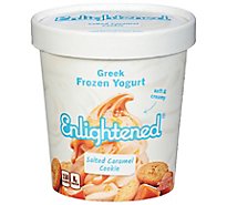 Enlightened Ice Cream Low Fat Sea Salt Caramel 1 Pint - 473 Ml