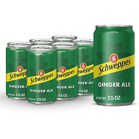 Schweppes Ginger Ale Soda - 6-7.5 Fl. Oz.