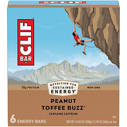 CLIF Energy Bar Peanut Toffee Buzz - 6-2.4 Oz - Image 3