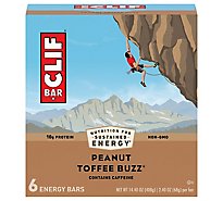 CLIF Energy Bar Peanut Toffee Buzz - 6-2.4 Oz
