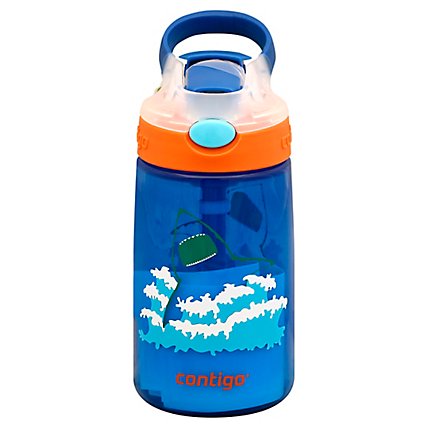 Contigo Water Bottle Kids Spill-Proof Autospout Gizmo Flip French Blue 14 Ounce - Each - Image 1