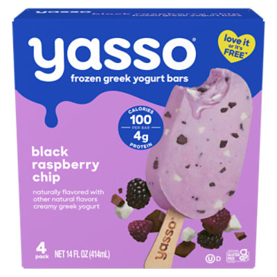 Yasso Frozen Yogurt Greek Bars Black Raspberry Chip - 4-3.5 Fl. Oz. - Image 3