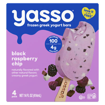 Yasso Frozen Yogurt Greek Bars Black Raspberry Chip - 4-3.5 Fl. Oz. - Image 2