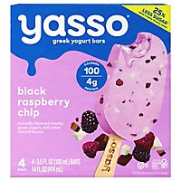 Yasso Frozen Yogurt Greek Bars Black Raspberry Chip - 4-3.5 Fl. Oz. - Image 1