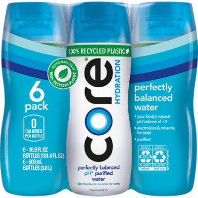 Core Hydration Perfectly Balanced Water In Bottles - 6-0.5 Liter - Image 1