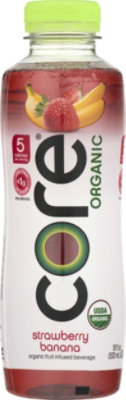 CORE Organic Beverage Strawberry Banana - 18 Fl. Oz.