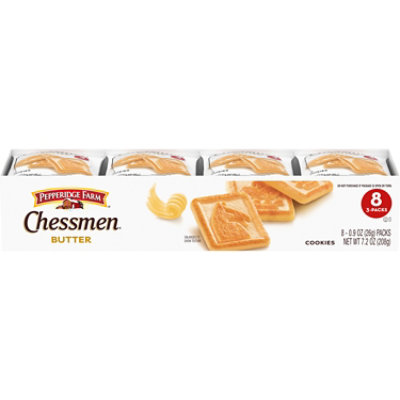 Pepperidge Farm Chessmen Butter Cookies - 8 Ct - 0.9 Oz - Image 1