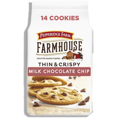 Pepperidge Farm Farmhouse Thin and Crispy Milk Chocolate Chip Cookies - 6.9 Oz - Image 1