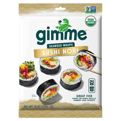 Gimme Sushi Nori Roastd Seaweed Organic - .81 Oz - Image 3